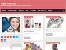 Tablet Screenshot of makeherover.com